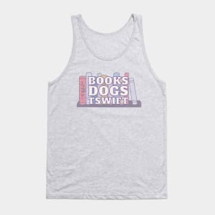 Books Dogs TSwift Tank Top